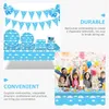 Table Cloth Disposable Blue Sky And White Clouds Tablecloth Baby Tablecloths Decorative Plastic Birthday Shower