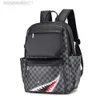 Designer Spraygrounds Backpack Trendy Shark Backpack Fashion Classic Checker Mens Backpack Outdoor Leisure Travel Storage Bag Mens Bag