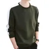 T-shirt LG Sleeve Ctrast Colours O szyja T-koszulka Pullower Bluza Sprężyna zimowa koszulka dla mężczyzn odzież 05vr#