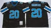 Retro 1964 1986 Football 32 Jim Brown Jerseys 19 Bernie Kosar 19 Johnny Unitas Jersey 20 Barry Sanders Man Vintage White Blue Black All Stitched 75th Seniversary