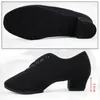 Dance Shoes 2024Women's Oxford Cloth Latin 3.5cm/5cm Heels Jazz Women Social Teacher Body Shape Training