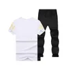 Homens Tracksuits Verão Homens Esporte Tracksuit Impresso Slim Cool Mangas Curtas T-shirt com Corredores Calças Casual Terno Gota Entrega Appa Dh9Nj