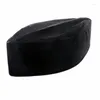 Bérets musulmans hommes velours noir Kufi chapeau islamique turc Takke casquette de prière Bonnet Turban