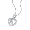 Łańcuchy d Colour Moissanite para wisiorki pływający diamentowy naszyjnik dla kobiet autentyczny s925 srebrna biżuteria