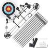 Bow Arrow Archery Compound Bow Set med kolpilar 20-70 kg Justerbar remskivbåge 340fps pilhastighet för utomhusjaktskytte YQ240327