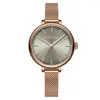 Montres-bracelets montres pour femmes originales en acier inoxydable simple dame quartz élégant mode marques internationales de luxe jeunes filles