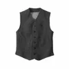 Gilet à manches pour hommes, gilet de mariage rétro, col en V, Herringbe Tweed, décontracté, simple boutonnage, gilet de costume 705x #