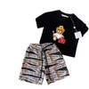 Set di abbigliamento per bambini di lusso Estate Ragazzi Ragazze Lettera stampata T-shirt a maniche corte Due pezzi Designer Brand Abbigliamento per bambini 100 cm-150 cm H02