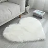 2024 70x90cm Carpet Shaggy Rug Love Heart Rugs Artificial Fur Sheepskin Hairy Carpet Bedroom Living Room Sofa Cushion Fluffy Mats