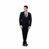 2023 neue Fi Hochzeit Männer Schwarz Erreichte Revers Anzüge Busin Casual Formale Kostüm Homme Slim Fit 3 Stück Set Jacke weste Hosen 91z6 #
