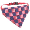 Dog Apparel Puppy American Flag Pet Bandana Independence Day Triangular Party Bib Holiday Decor