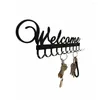 Kitchen Storage Key Holder Wall Mounted Hooks For Decorative With 10 Black Metal Organizer Rack Hanger Entryway