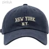 Czapki kulkowe litera haftowa czapka baseballowa dla mężczyzn Hip Hop Snapback Męskie czapki Modne ciężarówek sportowe kobiety wolny tenis czapkę 24327