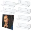 Racks Acrylic Record Holder Long Acrylic Shelves Clear Acrylic Album Record Holder For Daily LP Listening Floating Acrylic Wall Shelf