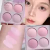 Riotous Sweet Blush 4 couleurs blanc naturel nu maquillage éclat contour plateau mat violet rose abricot 240327