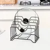 2024 Metal Pot Lid Storage Storage Rack Rack Forming Lids Racks Stove Staph حامل ملحقات المطبخ