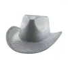 Baretten Cowboyhoed Western Cowgirl Panama Luxe Casual 2024 Feestjurk Bruiloft Versieren Man Sombrero Hombre