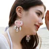 Dangle Earrings 2024 Knotted Love Hand-woven DIY Finished Bohemian Sea Shell Mother's Day Conch For Women Girl