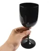 Vinglasögon plast Champagne Cups Transparent Unbreakable Flute Stemware Glass Party Banket Home Goblet Cup