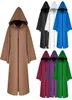 هالوين الموت المعالج عباءة cosplay زي الراهب مقنعين رلبات cloak cape friar friar medieval riest kids8858105