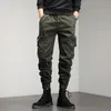 Högkvalitativa avslappnade byxor för män Cott Military Tactical Joggers FIS Multi-Pocket Male Casual Trousers Khaki Black Army F0AO#