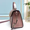 Crystal Tote Bag Handbags Purse Genuine Leather Magnetic Buckle Closure Metal Chain Fashion Letters Inside Zipper Pocket Plain Crossbody Bags