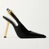 Сандалии Baotou, женские весенние новые пустые туфли с острым носком на одинарной подошве, пикантные модные туфли на высоком каблуке из лаковой кожи, размер 35-40