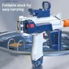 Gun Toys Childrens automatische UZI elektrische rugzak onderwater machinepistool gevecht zomer speelgoed waterpistool buitenzwembad volwassen zwembad240327