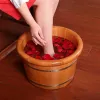 Bathtubs Foot Soak Tub Durable Wooden Bucket For Bathing Wooden Tub Foot Basin Massage Pedicure Bowl Spa Massage Pedicure Barrels Foot