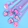 36 تصميمات القش تغطي قبعة لستانلي 40 30 أوقية بلون الوردي Preppy Straw Topper قابلة لإعادة الاستخدام أغطية القش قابلة