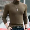 Autumn Winter 2023 FI Luxury Full Turtleneck Soft Men's T-Shirt Topps Slim Fit Smooth LG Sleeve Tee Casual and Stylish Tee H5TB#
