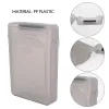 Boîtier 5 pièces 3.5 pouces IDE SATA HDD disque dur boîte de rangement en plastique boîtier couvercle gris