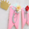 Party Decoration 1Set 1st Birthday Banner Boy Girl 1 Year Old Bunting Baby Shower Kids First Charland Anniversary Supplies