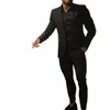 2024 schwarz Formelle Anzüge Für Bräutigam Hochzeit Busin Männer Slim Fit Masculino Kostüm Homme Zwei Stücke Jacke + Hosen fi R61C #