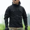 Veste tactique à capuche Hommes Armée Formation Coupe-vent résistant à l'usure Extérieur Cam Manteau imperméable Hiver Cargo Instructeur Top k1yW #