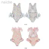 Jednoczęściowe dziewczęta kąpielowe AMOI BABE One Piece Sling Print Cute Beach Bikini Swimwear Baby Girl Swimsuits 2-7y Biquini Infantil Menina 24327