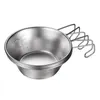 Koeman Outdoor Camping and Picnic Stainless Steel Multi functional Syrah Cup with Hanging Bowl and Water Cup