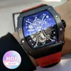 Montre Date luxe hommes mécanique montre même baril taureau mâle étudiant tendance calendrier sport Silicone Non mécanique Millerwatch