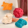 New 4Pcs Baby Soft Silicone Massage Pinch Balls Rattle Teether Grasping Ball Sensory Development Bath Toys For Kids