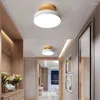 Plafondlampen 2x moderne LED Scandinavische houten verlichtingsarmatuur binnenarmatuur keuken woonkamer slaapkamer badkamer wit