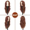 Pelucas sintéticas Precios al por mayor Premier Highlight Color Virgin Hair Natural Wave 360 Peluca de encaje Frontal humano con bebé Barco rápido Drop D OTP3H