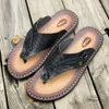 Walking Shoes PU Leather Summer Man Flip Flops Beach Slippers Mens Casual Men Flat Indoor Outdoor Sandals Male Swimming Footwear
