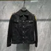 Fi Tiger Veste en jean perlé pour hommes 2023 Automne Nouveaux produits européens Veste spéciale à revers Streetwear Persality Jean Coats R0RV #