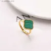 Pierścienie zespołu projektant Pierścień koniczyny Lucky Four Leaf Ring Pierścień zaręczynowy Projektanci Biżuteria dla kobiet mężczyzn Złota Pierścień Serca luksusowa biżuteria walentynki Prezent Y240