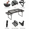 Camp Furniture Double Layer Outdoor Mobile Beetle Wire Mesh Table Portable Folding BBQ Camping Aluminum Alloy Picnic Barbecue