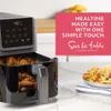 SUR LA TABLEKITCHEN ESSENTIALS Fritadeira compacta estilo cesta de 5 quartos 4 em 1 com janela para fácil visualização, tela de toque digital, 8 predefinições, fritura ao ar livre,