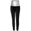 Women's Leggings Women Sauna Sweating Pants Gym Exercise High Waist Thermo Weight Loss Workout Running Slimming Compression