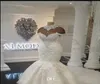 New Designer Luxury Dubai Arabo Sirena Abiti da sposa Plus Size Perline Cristalli Corte dei treni Abito da sposa Abiti da sposa Custom4596521