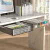 Szuflady biurka dostarcza stojak na stojak na biuro Organizator szuflady przez biurko Ukryte szufladę pudełko do przechowywania memo pióra pasażerskie taca magazynowa