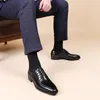 Casual Shoes Fashion Autumn Polishing Elegant Social Men Business Dress Shoe Flat Party Wedding Zapatos